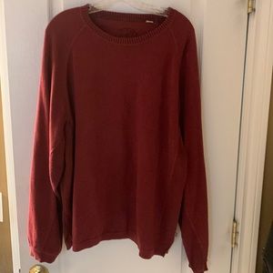 TOMMY BAHAMAS Long Sleeve - Sweater Pullover Top Men's Size XL Burgundy excel